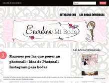 Tablet Screenshot of envidienmiboda.com
